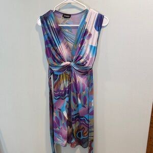 BEBE Colorful Sleeveless Dress Size Small